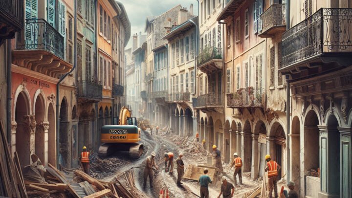 Réhabilitation du Passage du bourg neuf à Tende suite aux intempéries