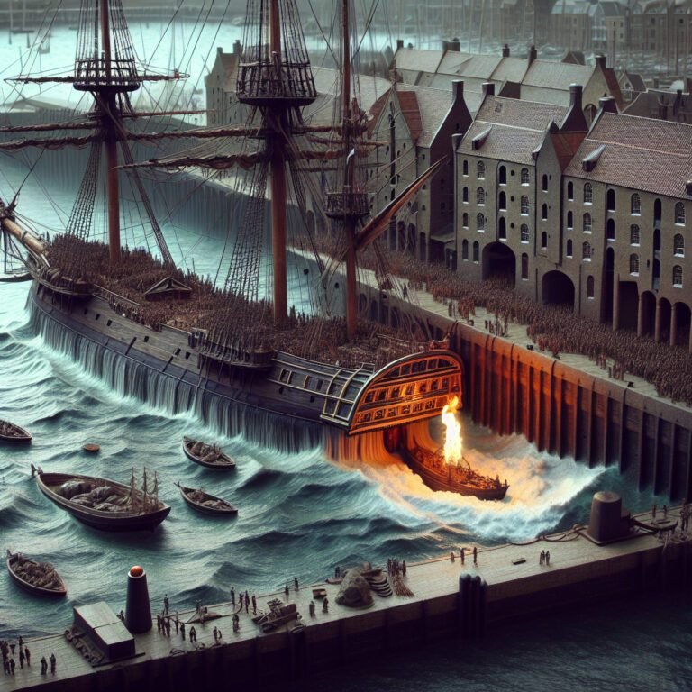 120 tonnes de corps-morts utilisées dans le Vieux-Port pour stabiliser le Belem pendant le passage de la flamme olympique