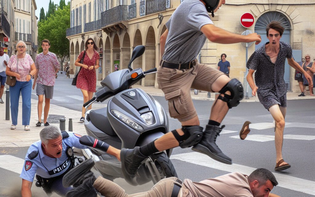 Attaque à scooter à Avignon : un policier blessé lors d’un refus d’obtempérer Attaque à scooter à Avignon : un policier blessé lors d’un refus d’obtempérer