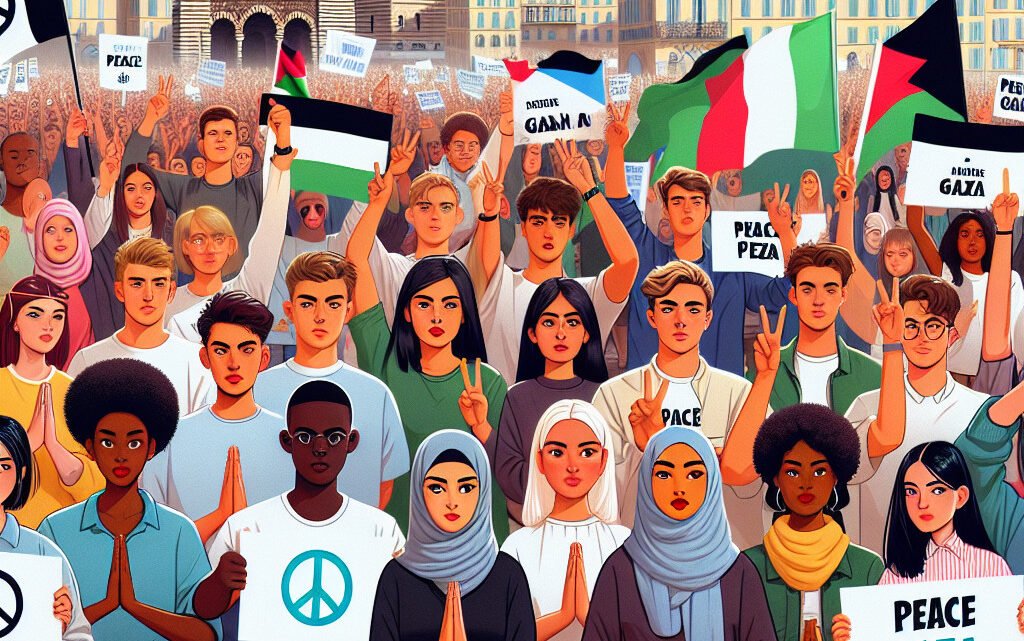 Des étudiants marseillais se mobilisent pour la paix à Gaza Des étudiants marseillais se mobilisent pour la paix à Gaza