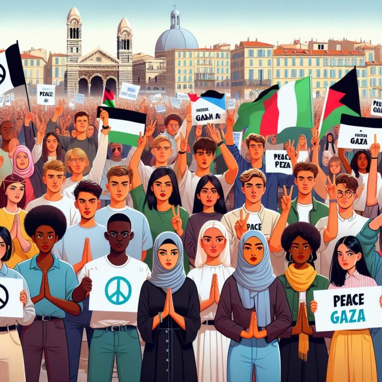 Des étudiants marseillais se mobilisent pour la paix à Gaza