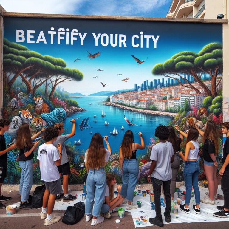 Embellez votre ville : sensibilisation des jeunes cannois à l’environnement à travers l’art urbain