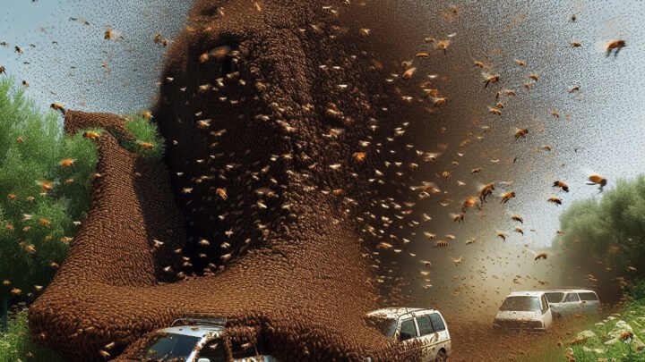 Essaim en cavale : des centaines d’abeilles en fuite après un accident