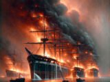 Incendie destructeur au port: quatre navires ravagés