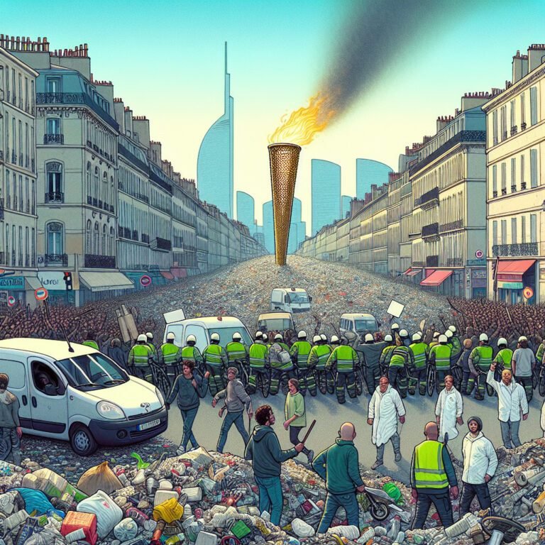 La grève des éboueurs à Marseille se poursuit malgré l&rsquo;approche de la flamme olympique