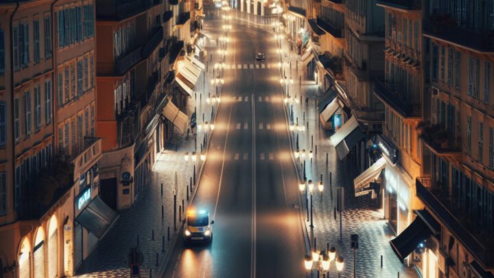 : Première nuit sous couvre-feu dans le centre de Nice