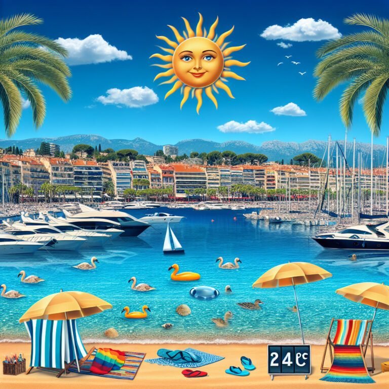 Prévisions météo pour demain: température jusqu&rsquo;à 24°C à Cannes et soleil sur la Côte d&rsquo;Azur