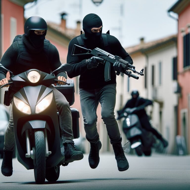 Une attaque armée à Grasse : deux suspects en fuite à scooter