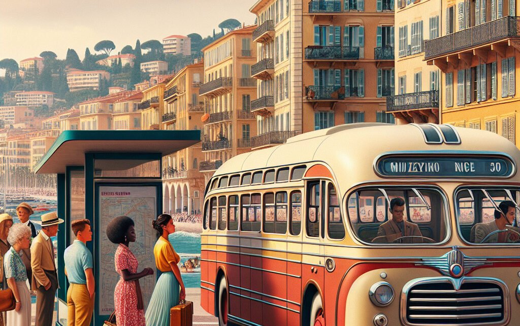 Un bus vintage des années 1960 remis en circulation à Nice : une curiosité ! Un bus vintage des années 1960 remis en circulation à Nice : une curiosité !