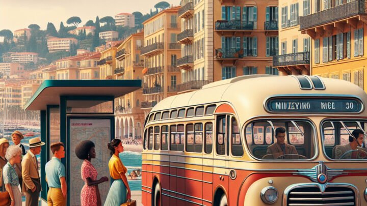 Un bus vintage des années 1960 remis en circulation à Nice : une curiosité !