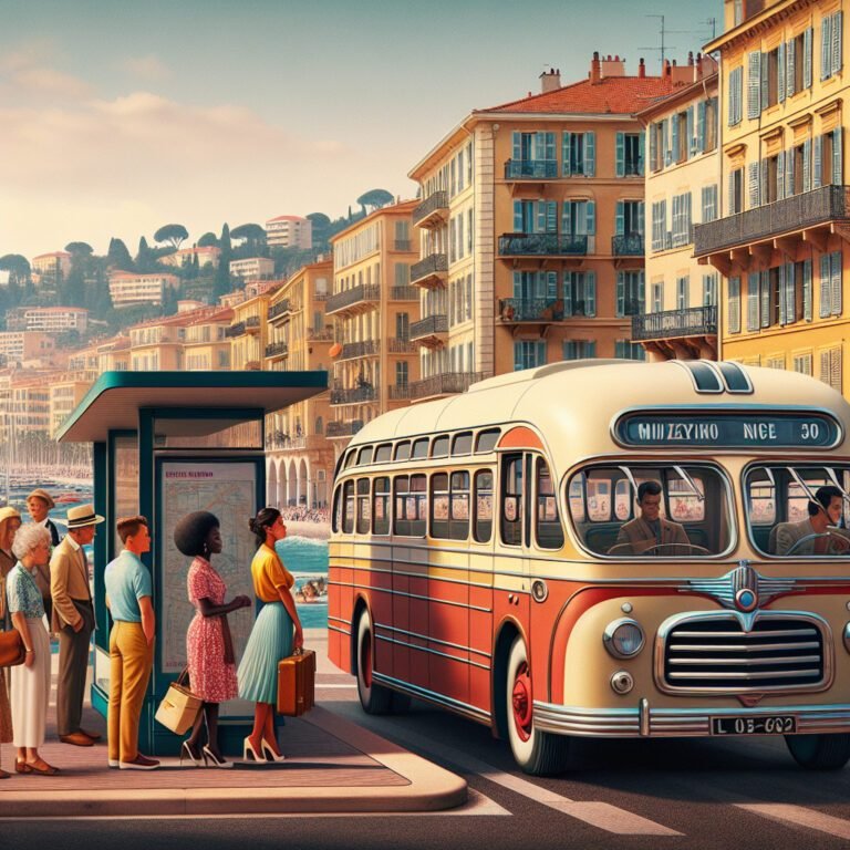 Un bus vintage des années 1960 remis en circulation à Nice : une curiosité !
