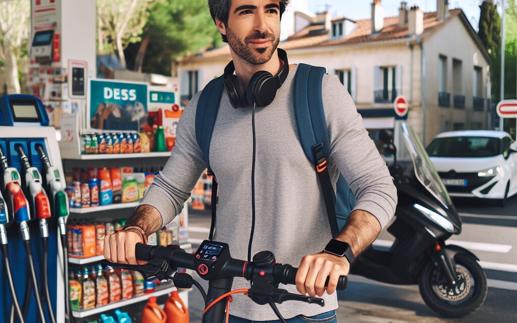Un infirmier libéral de Marseille opte pour une trottinette électrique face à la pénurie d’essence Un infirmier libéral de Marseille opte pour une trottinette électrique face à la pénurie d’essence