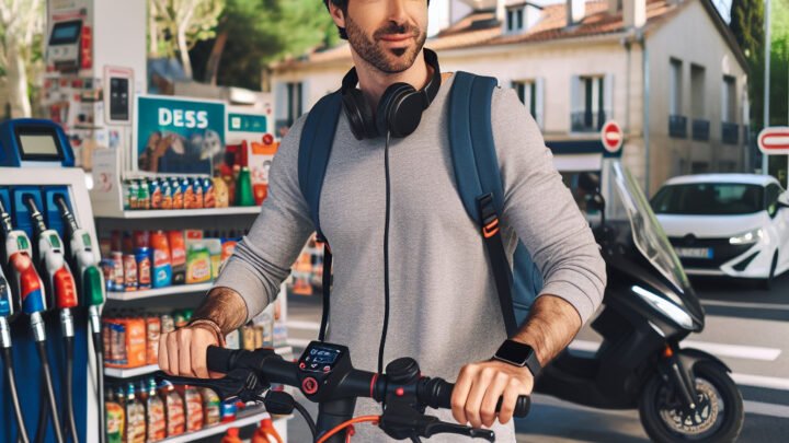 Un infirmier libéral de Marseille opte pour une trottinette électrique face à la pénurie d’essence