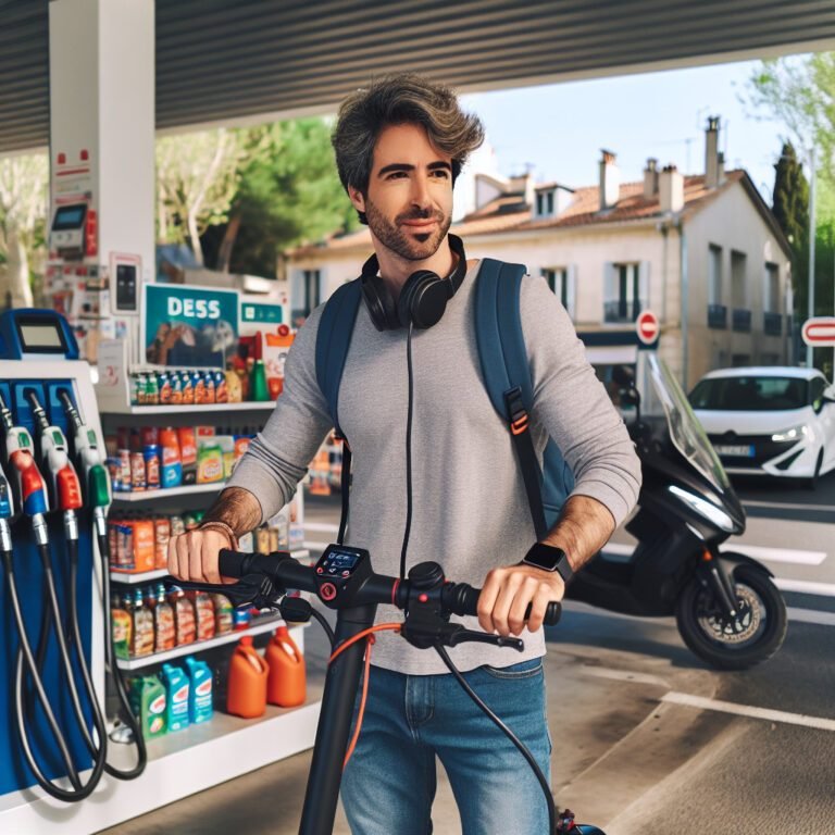 Un infirmier libéral de Marseille opte pour une trottinette électrique face à la pénurie d&rsquo;essence