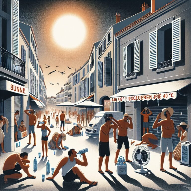 Canicule meurtrière attendue dans le sud-est de la France: températures extrêmes dépassant les 40 degrés dans plusieurs villes