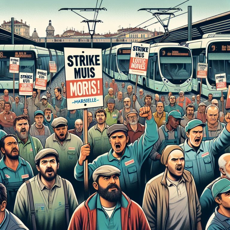 Grève des agents de la propreté dans les transports en commun de Marseille