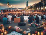Hommage aux victimes de l'incendie meurtrier à Nice