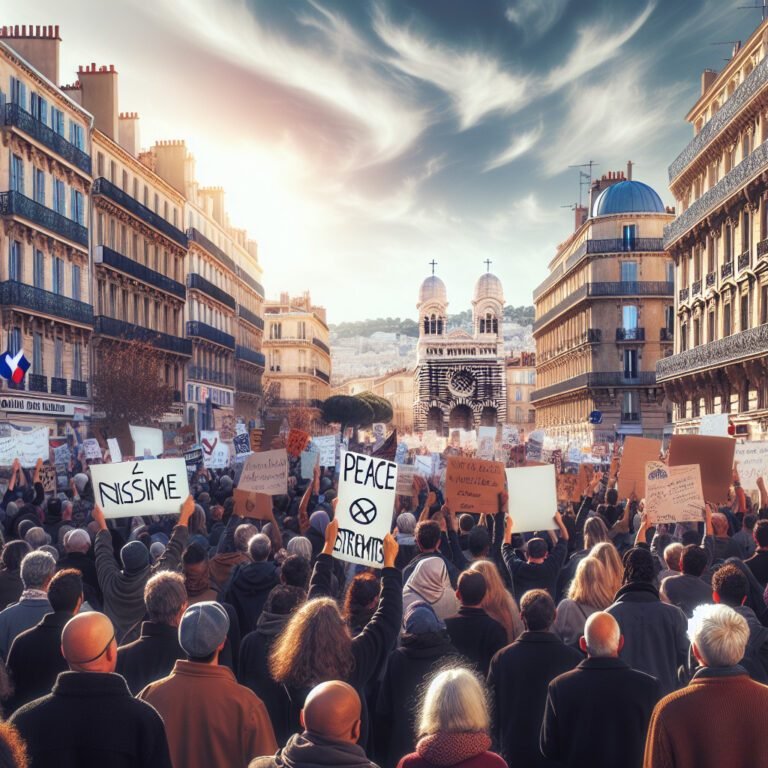 Protestation contre l&rsquo;extrémisme à Marseille