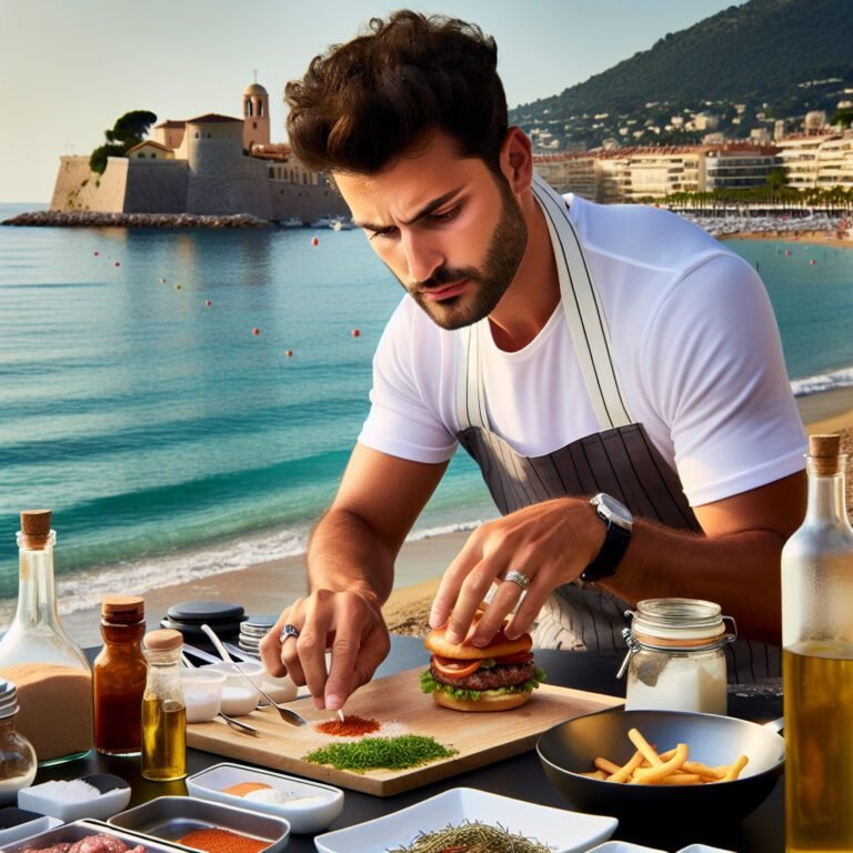 A Antibes : un restaurateur se prépare pour participer à la Coupe de France du burger