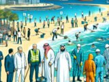 Action de la mairie de Cagnes-sur-Mer contre la pollution des plages aux hydrocarbures