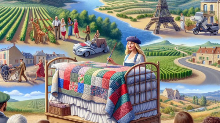 de buzz : une artiste française parcourt la France en poussant un lit »