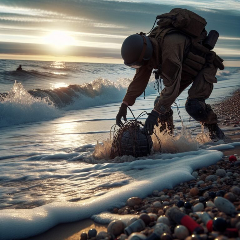 Découverte de vestiges explosifs de la Seconde Guerre mondiale sur une plage