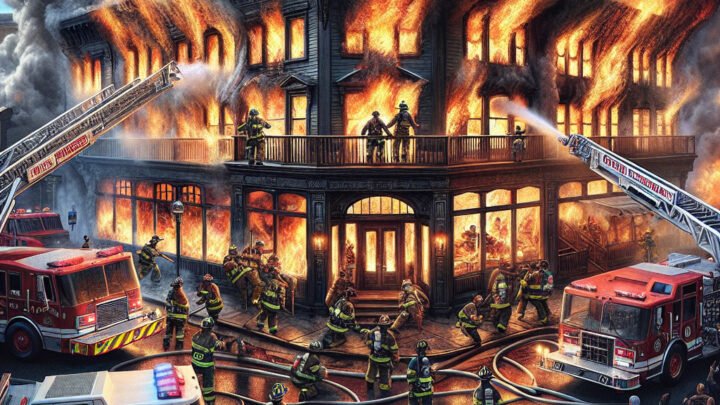 Incendie spectaculaire dans un restaurant: 20 pompiers sur place