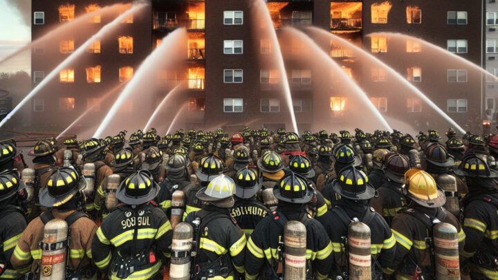 Intervention spectaculaire : 32 sapeurs-pompiers mobilisés pour maîtriser un incendie d’appartement