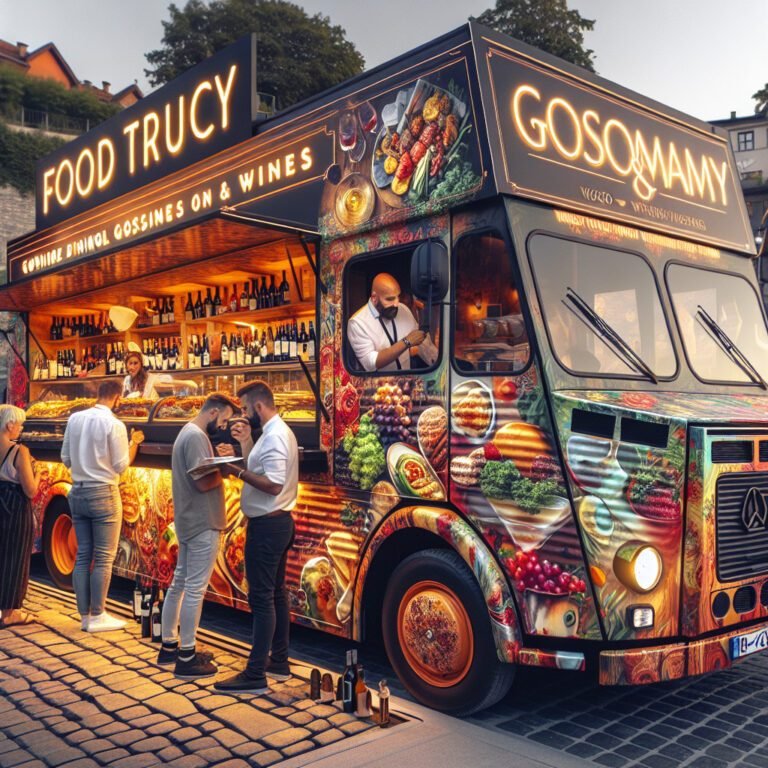 Nouveaux food truck dédiés à la gastronomie et aux vins