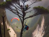 Opération de sauvetage périlleuse pour un parapentiste coincé dans un arbre en zone difficile d'accès