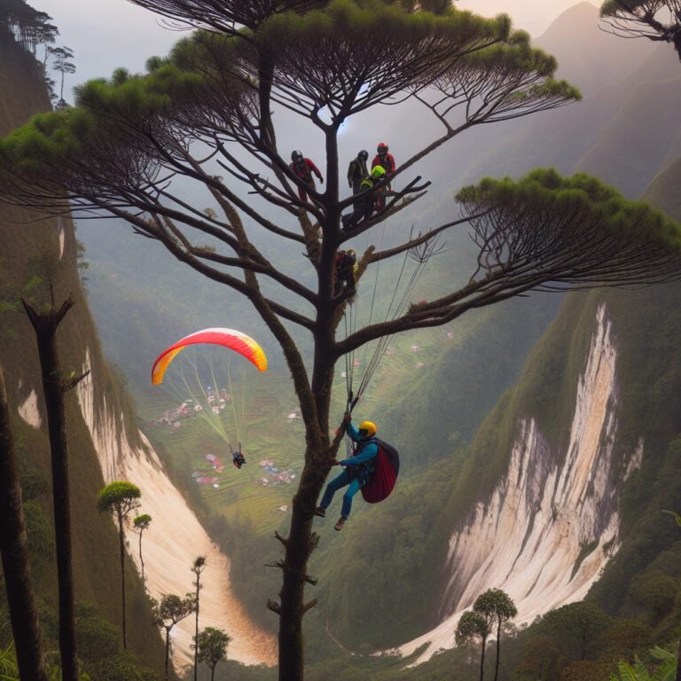 Opération de sauvetage périlleuse pour un parapentiste coincé dans un arbre en zone difficile d&rsquo;accès