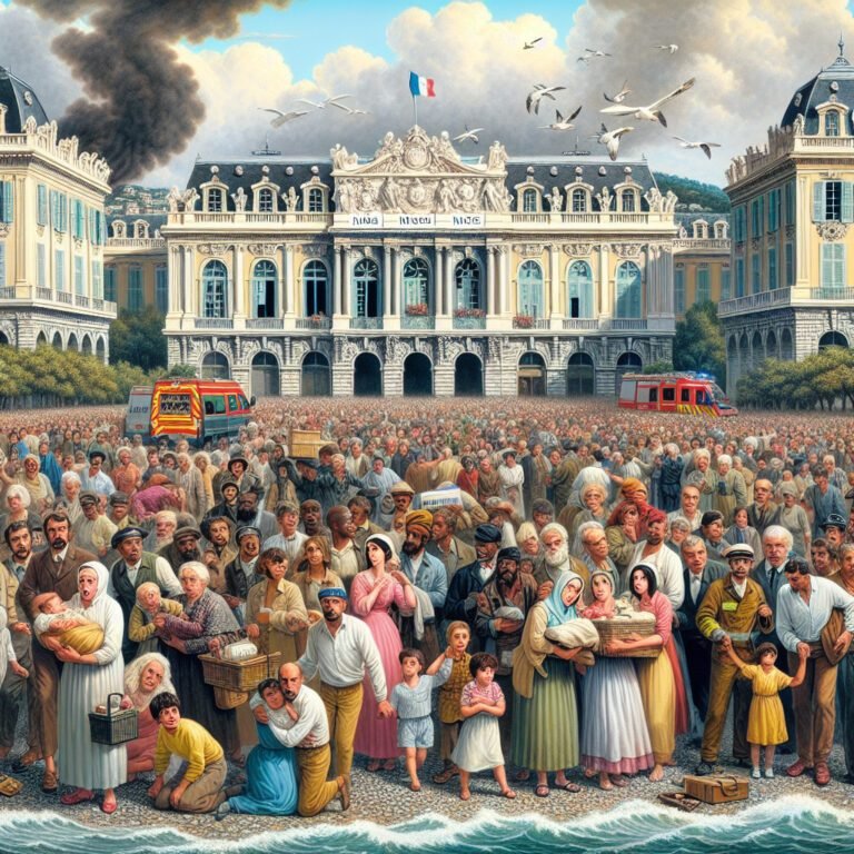 Prise en charge des riverains évacués au Palais Nikaïa de Nice suite à l&rsquo;incendie tragique