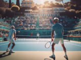 Tournoi international de tennis à Menton : rencontre sportive entre vétérans