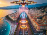 Un spectacle époustouflant de drones pour marquer le début du Tour de France à Nice. #nice06 #tdf2024