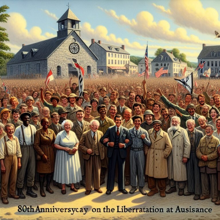 Célébration du 80e anniversaire de la libération à Auzet, symbole de la résistance