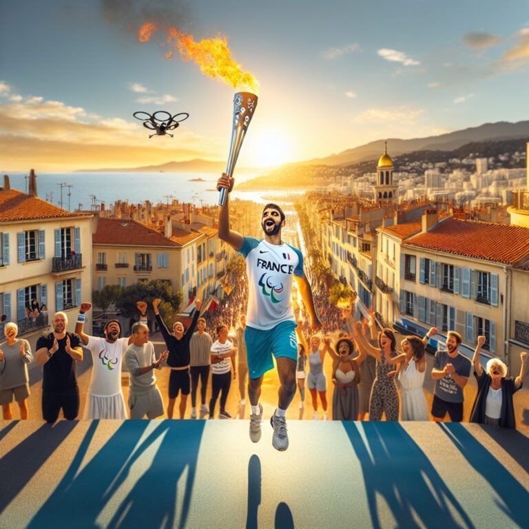 La ville d’Antibes reçoit la flamme des Jeux paralympiques 2024