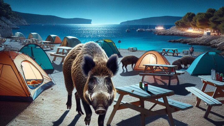Les sangliers perturbent la quiétude d’un camping de la Côte d’Azur