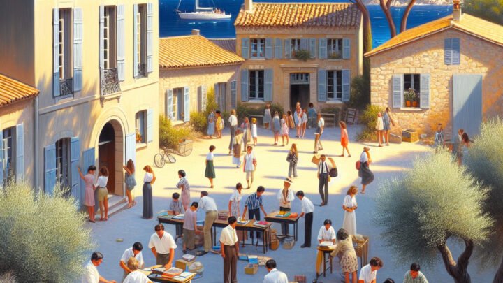 Préparation de la rentrée scolaire à Antibes sous le soleil de la Riviera