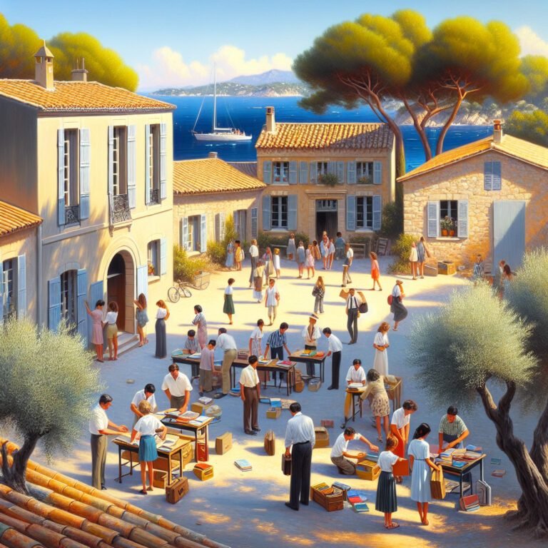 Préparation de la rentrée scolaire à Antibes sous le soleil de la Riviera