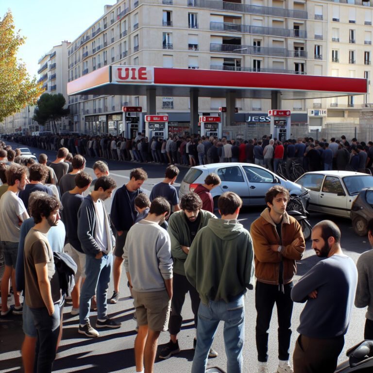 Tensions aux abords des stations-service réquisitionnées à Marseille en raison de la pénurie d&rsquo;essence