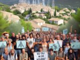 Un collectif proteste contre l'installation de deux antennes relais de Free à Tourrettes-sur-Loup (06)