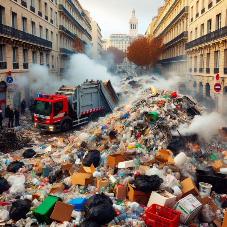 Chaos urbain à Marseille : la grève des éboueurs entraîne une accumulation record de déchets