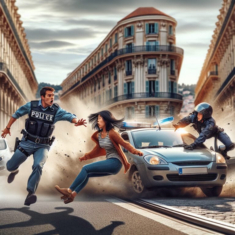 Chauffard en fuite percute un policier et un automobiliste à Nice