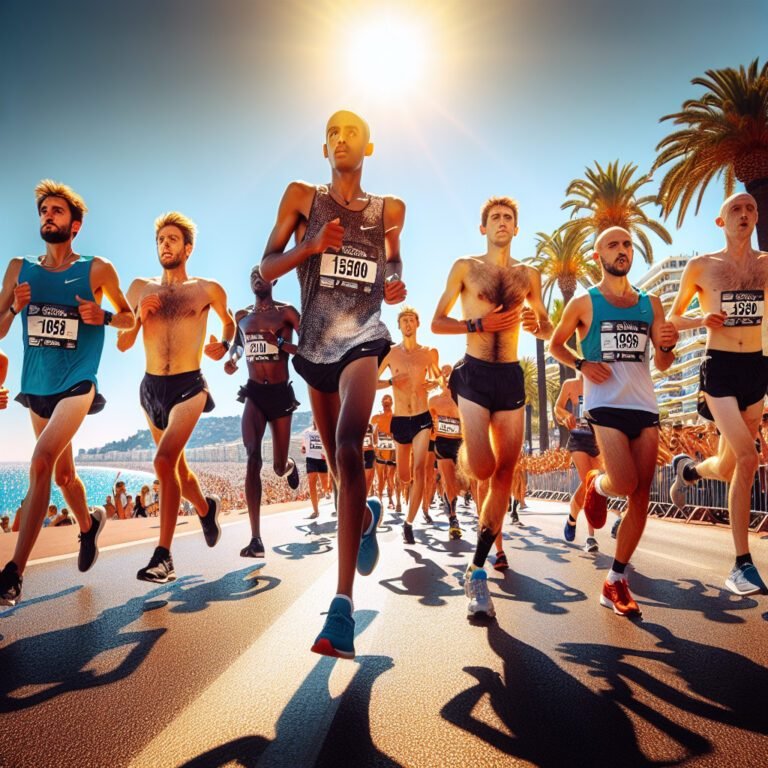 Course ensoleillée à Nice: 1.200 coureurs brûlant sous le soleil de la Prom&rsquo;