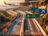 La fermeture temporaire de la route reliant l'aéroport de Nice à l'A8 pour des raisons de sécurité