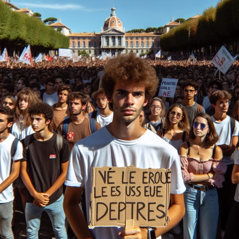 Manifestation au collège Parc Impérial de Nice pour réclamer un renfort en effectifs