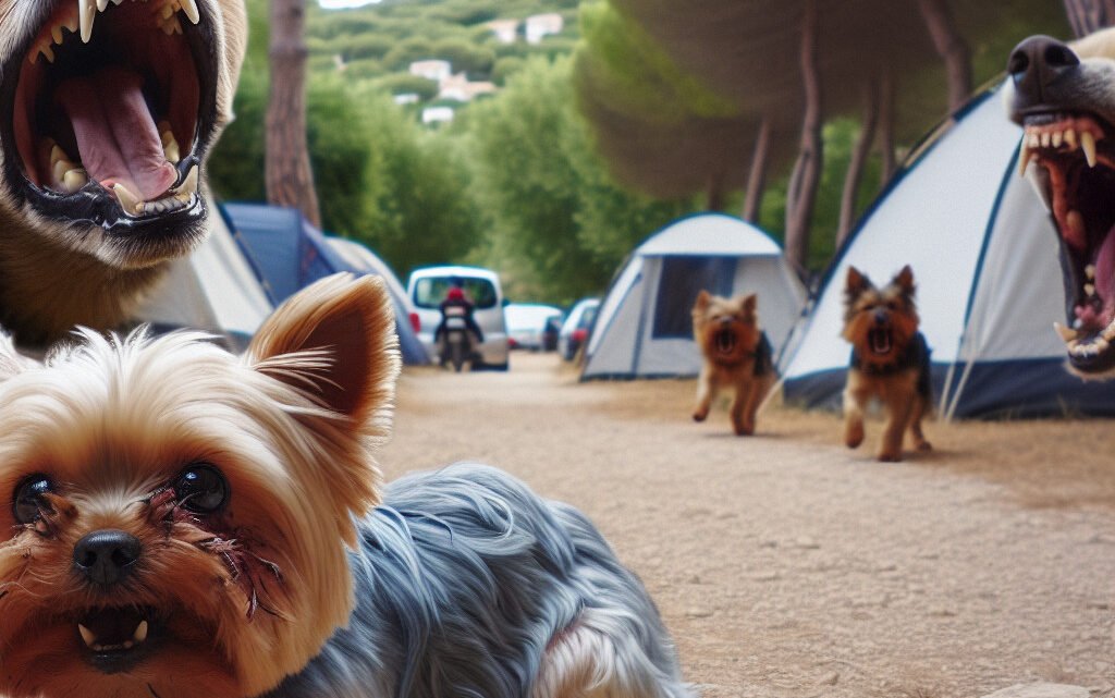 Un Yorkshire tragiquement tué par des chiens agressifs dans un camping varois Un Yorkshire tragiquement tué par des chiens agressifs dans un camping varois
