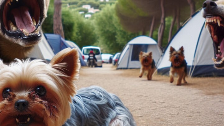 Un Yorkshire tragiquement tué par des chiens agressifs dans un camping varois