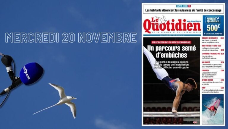 Actualités du Sud : Résumé du mercredi 20 novembre