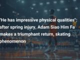 Retour triomphal d'Adam Siao Him Fa sur la glace après une blessure